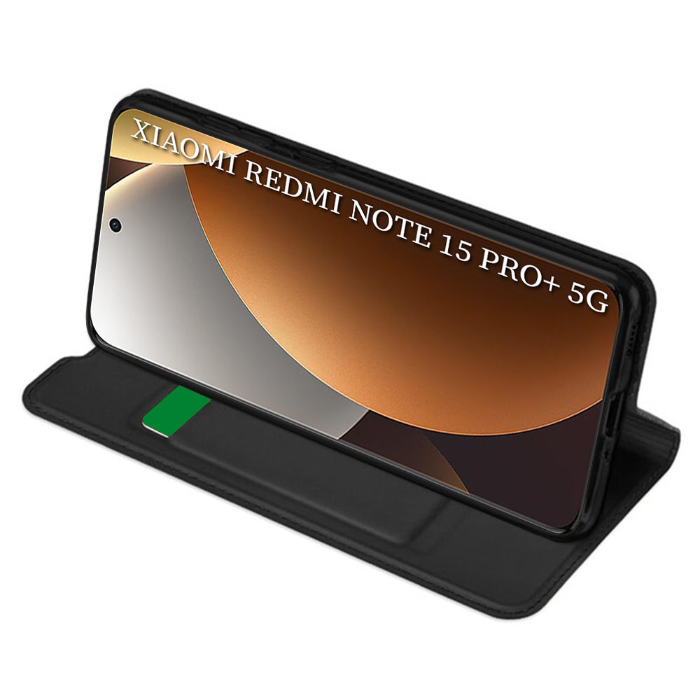 Husa de protectie Techsuit Magskin Book compatibil cu Xiaomi Redmi Note 15 Pro+ 5G / Poco M8 Pro 5G, Negru
