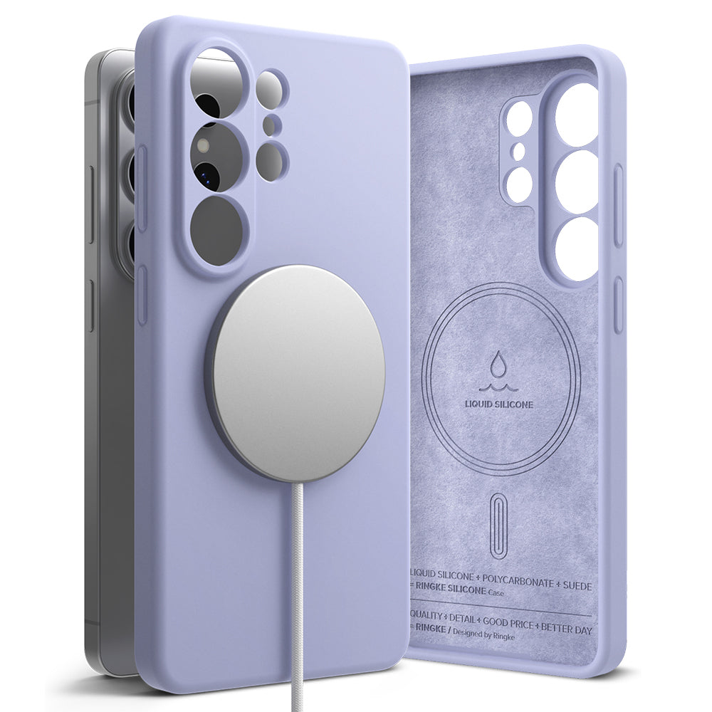 Husa de protectie Ringke Silicone MagSafe compatibil cu Samsung Galaxy S26 Ultra, Lavanda