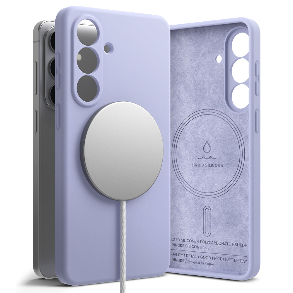 Husa de protectie Ringke Silicone MagSafe compatibil cu Samsung Galaxy S26, Lavanda
