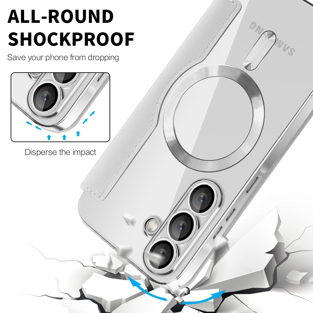 Husa de protectie Techsuit SmartMag Book compatibil cu Samsung Galaxy A57 5G, Gri