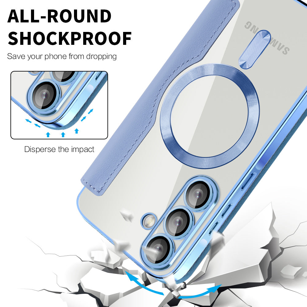 Husa de protectie Techsuit SmartMag Book compatibil cu Samsung Galaxy A37 5G, Albastru Deschis