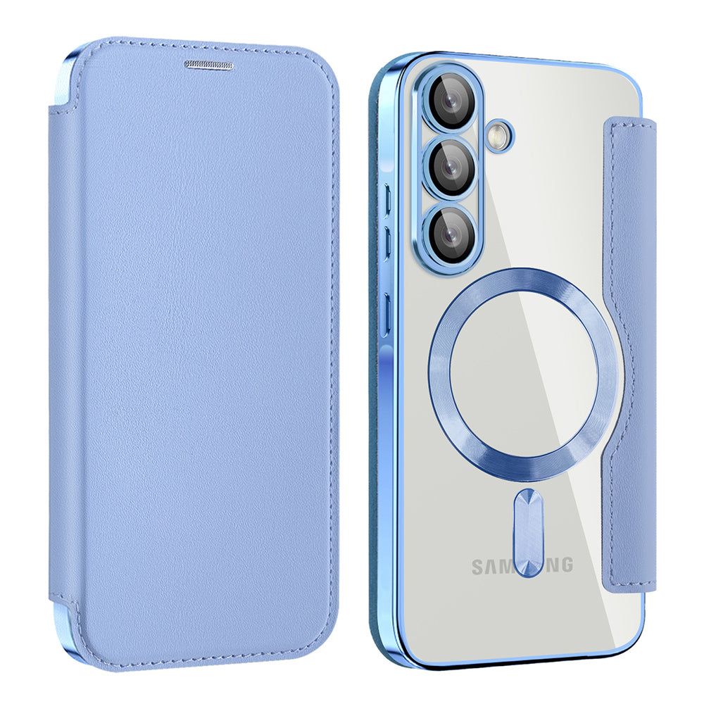 Husa de protectie Techsuit SmartMag Book compatibil cu Samsung Galaxy A37 5G, Albastru Deschis