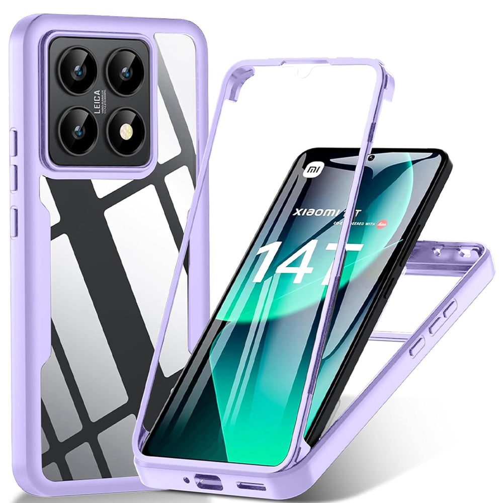 Folie de protectie Techsuit ColorVerse 360 Series + compatibil cu Xiaomi 14T, Mov