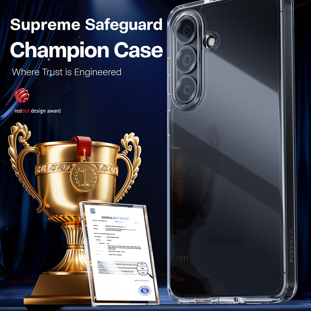 Husa de protectie Torras Guardian Series compatibil cu Samsung Galaxy S26, Transparent