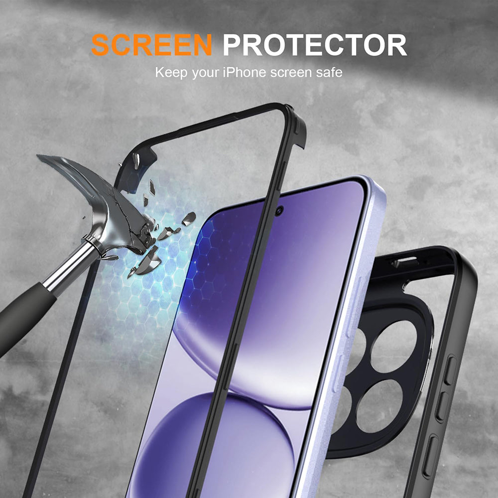 Folie de protectie Techsuit ColorVerse 360 Series + compatibil cu Samsung Galaxy S26 Plus, Negru