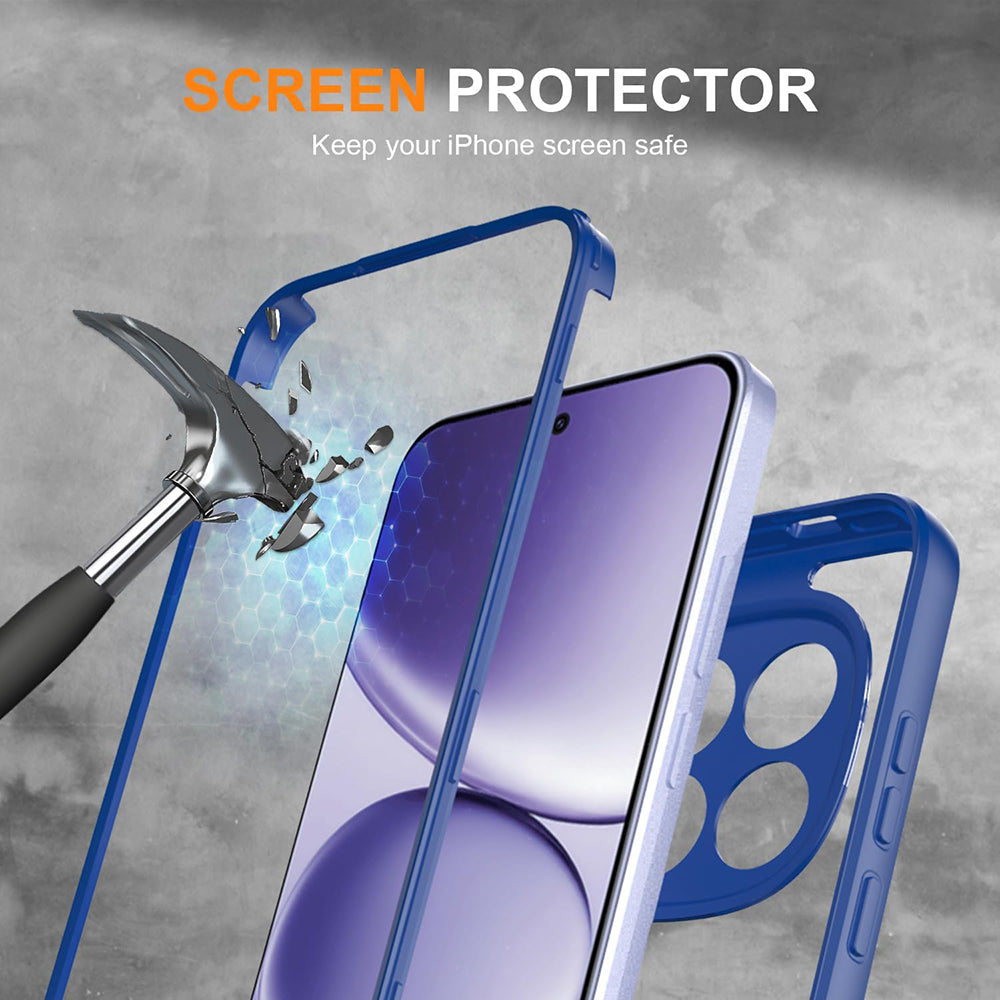 Folie de protectie Techsuit ColorVerse 360 Series + compatibil cu Samsung Galaxy S26, Albastru