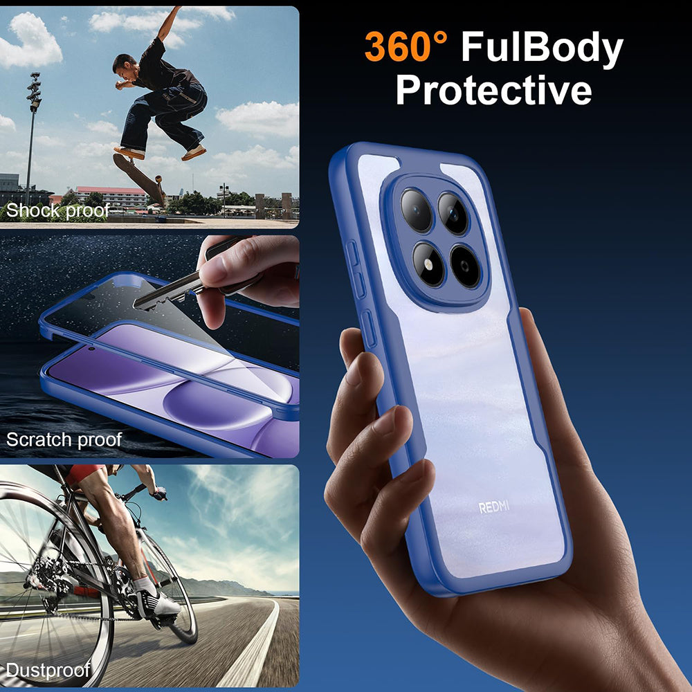 Folie de protectie Techsuit ColorVerse 360 Series + compatibil cu Samsung Galaxy S26, Albastru