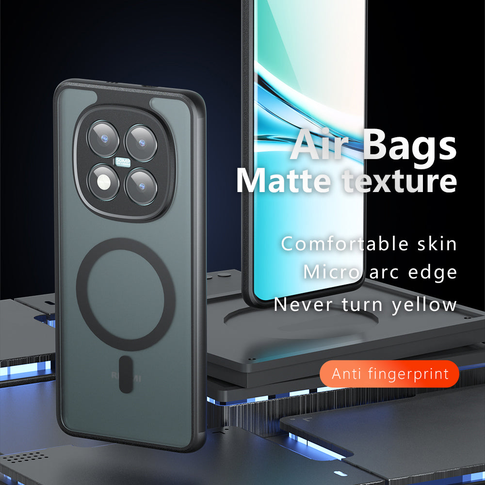 Husa de protectie Techsuit PureFrost MagSafe compatibil cu Xiaomi Redmi Note 15 Pro 5G, Negru Mat