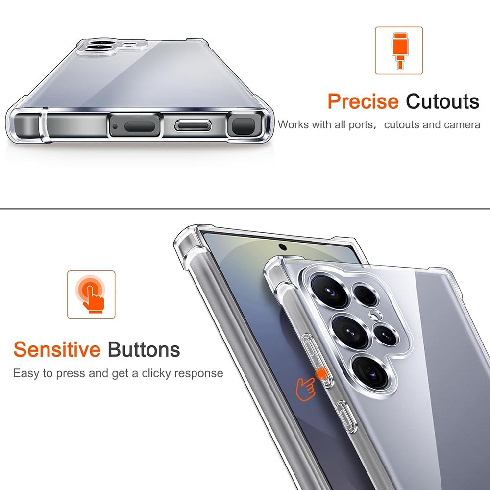 Husa de protectie Techsuit Shockproof Clear Silicone MagSafe compatibil cu Samsung Galaxy S26, Transparent
