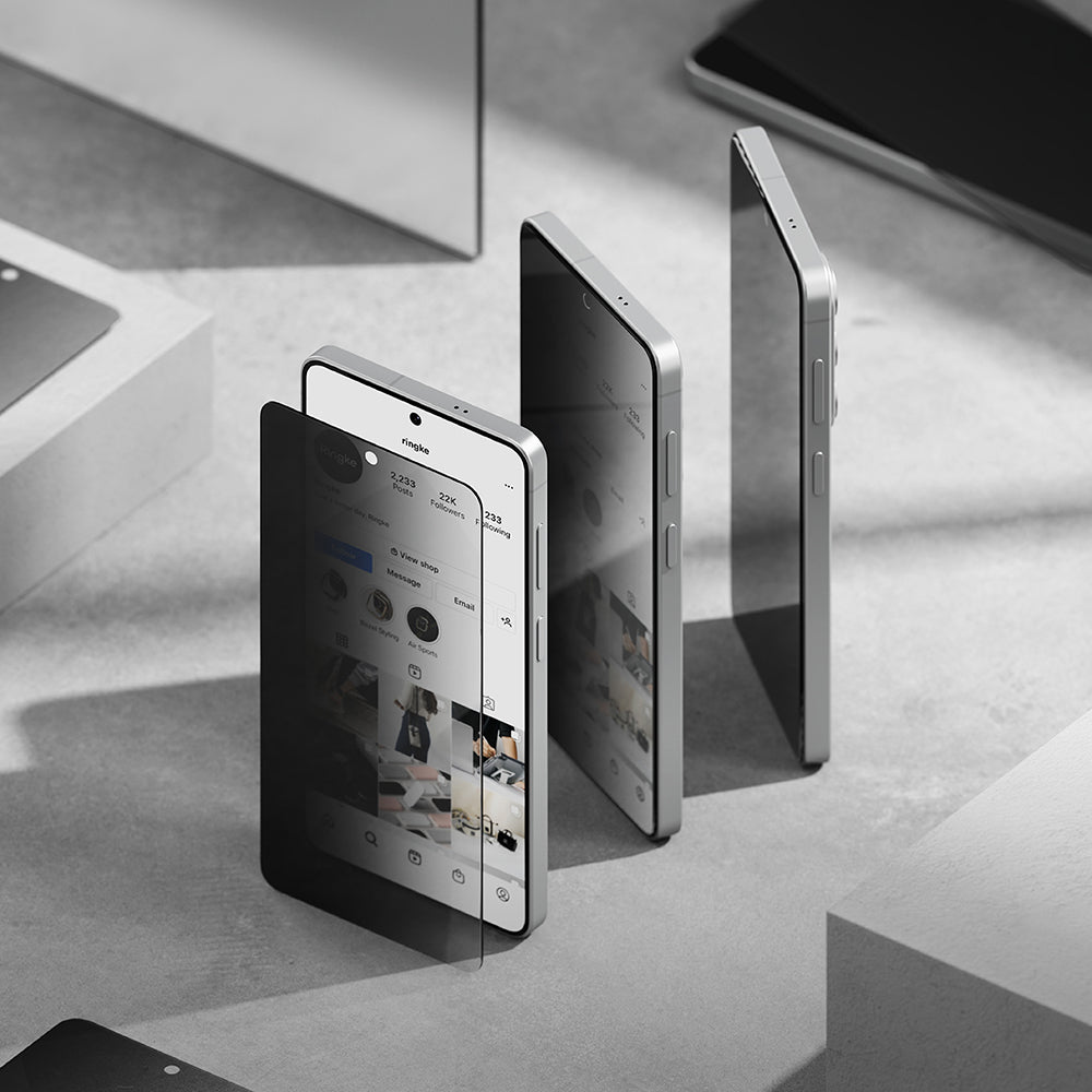 Folie de protectie Ringke Easy Slide Tempered Glass (set de 2) compatibil cu Samsung Galaxy S26 Plus, Privacy