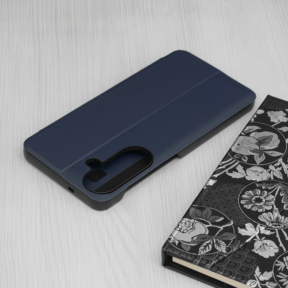Husa de protectie Techsuit eFold Series compatibil cu Samsung Galaxy S26 Plus, Albastru Inchis