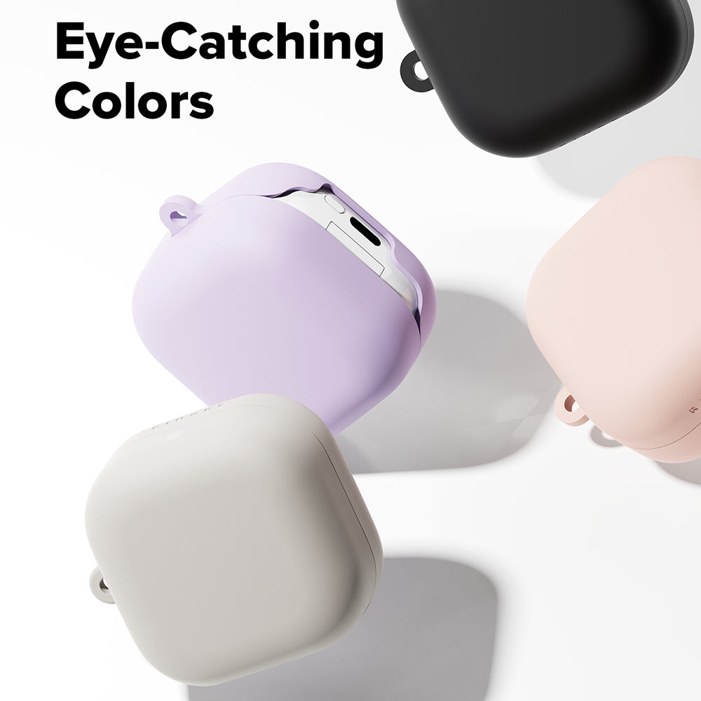 Casti Ringke Silicone, Samsung Galaxy Buds 4 / Buds 4 Pro, Stone