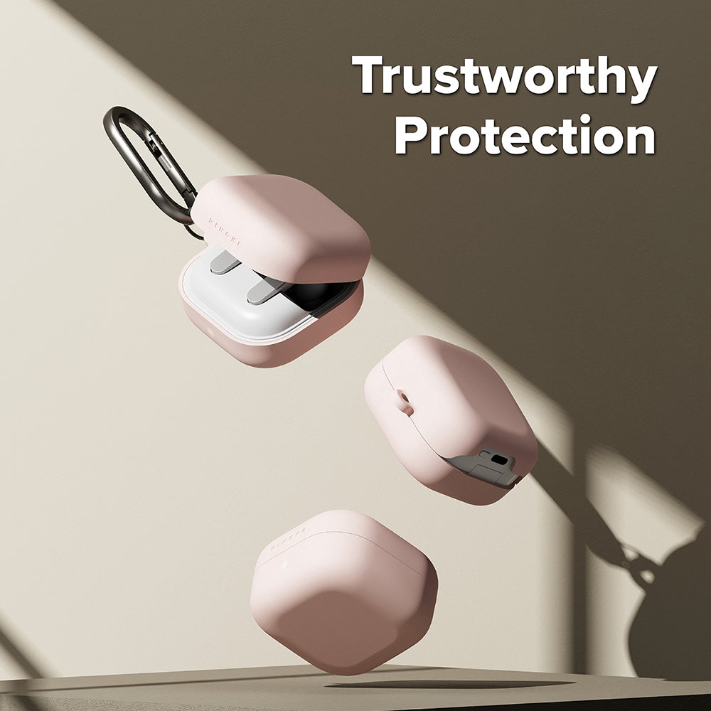 Casti Ringke Silicone, Samsung Galaxy Buds 4 / Buds 4 Pro, Roz Sand
