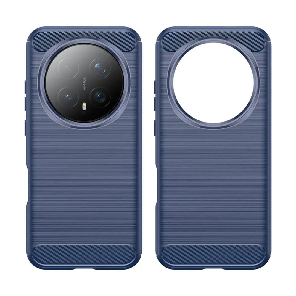 Husa de protectie Techsuit Carbon Silicone compatibil cu Honor Magic8 Pro, Albastru