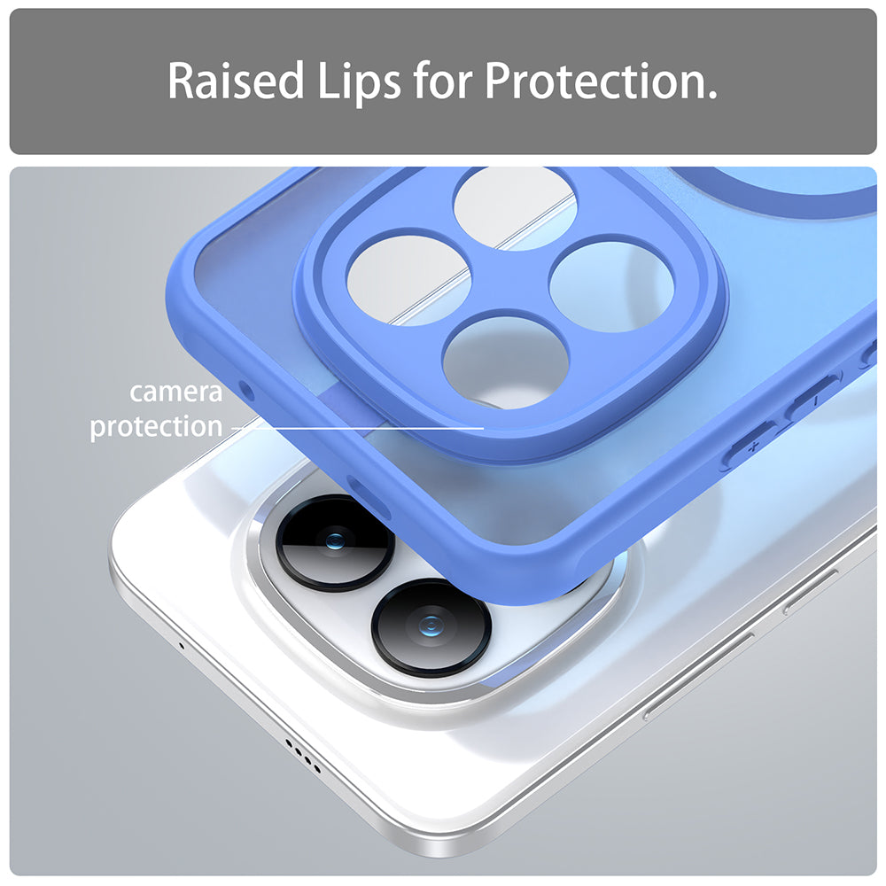 Husă Techsuit HaloFrost II MagSafe albastră pentru Xiaomi Redmi Note 15 Pro+ 5G / Poco M8 Pro 5G