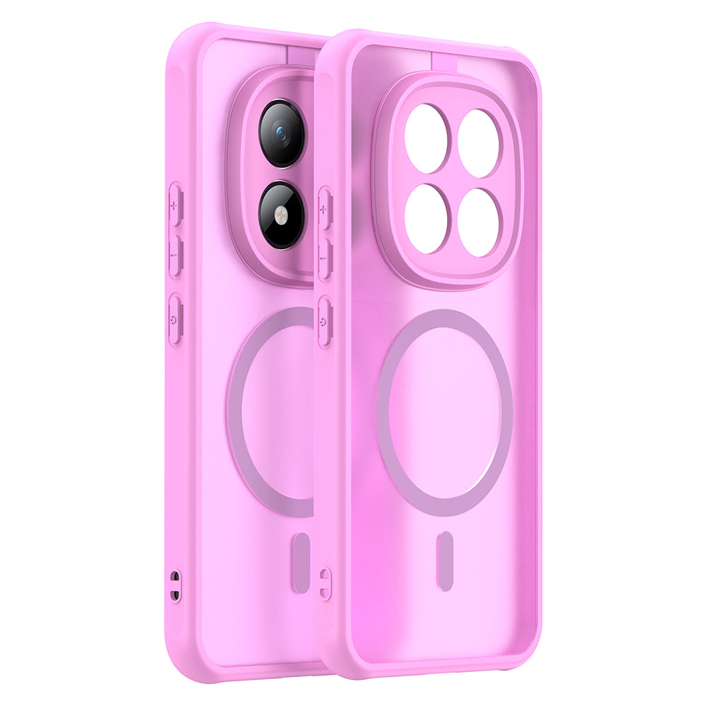 Husa de protectie Techsuit HaloFrost II MagSafe compatibil cu Xiaomi Redmi Note 15 Pro+ 5G / Poco M8 Pro 5G, Roz