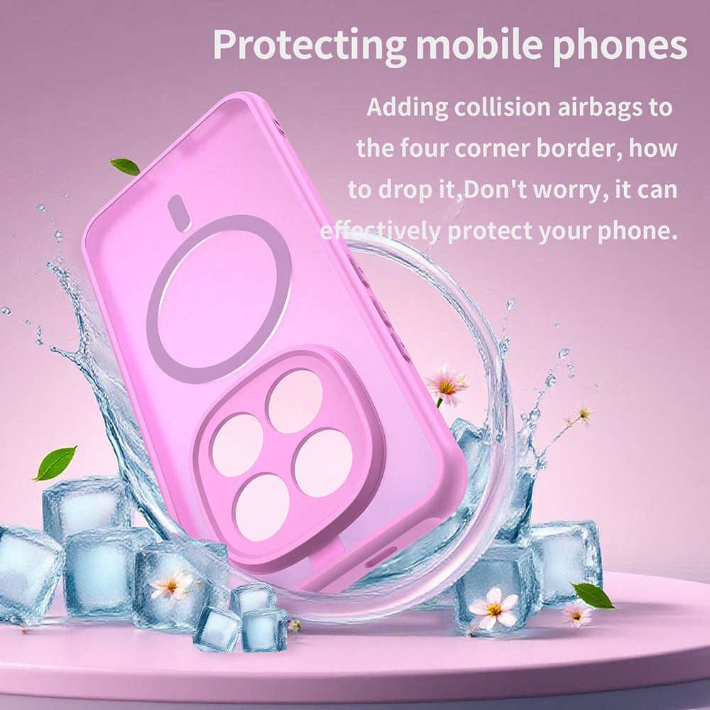 Husa de protectie Techsuit HaloFrost II MagSafe compatibil cu Xiaomi Redmi Note 15 Pro+ 5G / Poco M8 Pro 5G, Roz