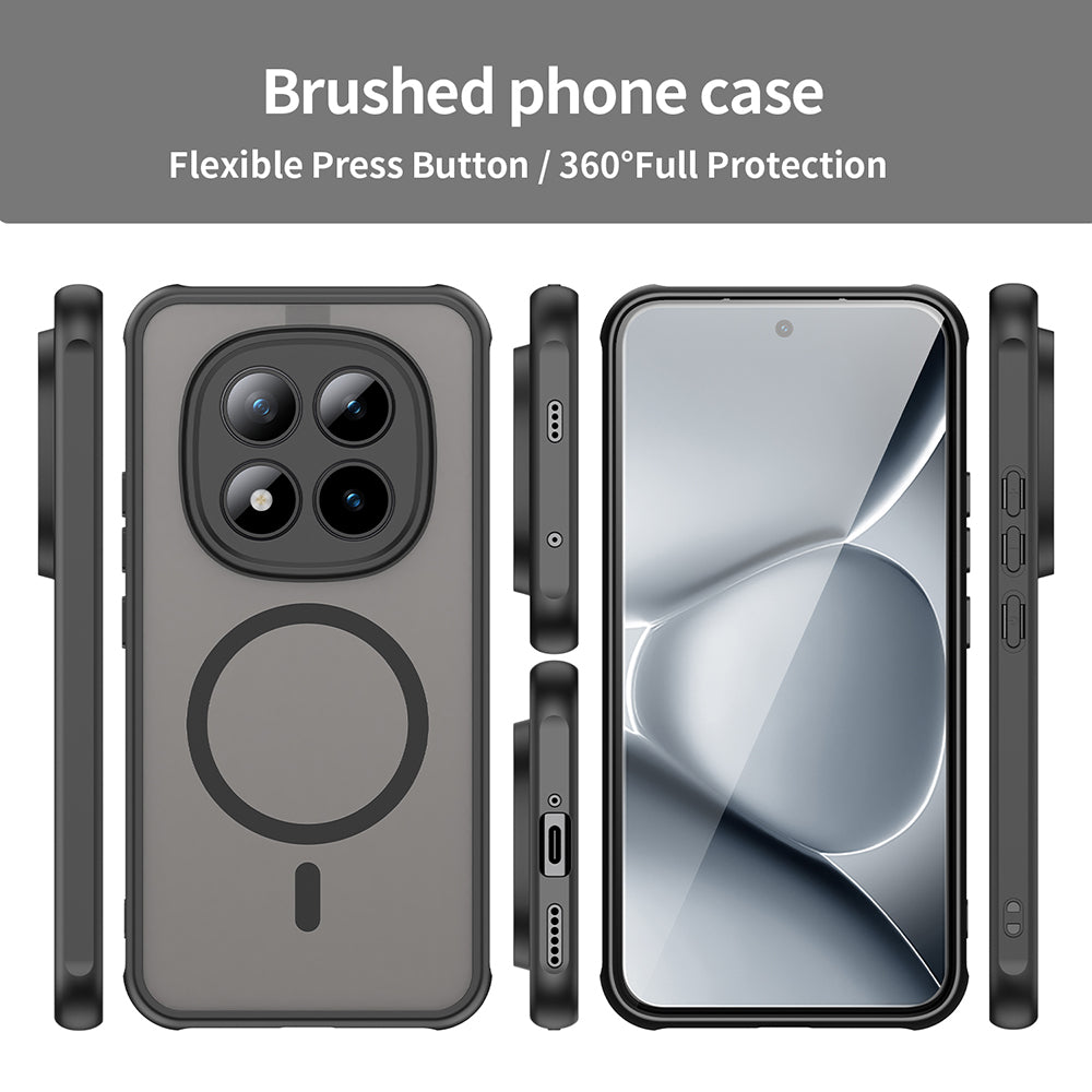 Husa de protectie Techsuit HaloFrost II MagSafe compatibil cu Xiaomi Redmi Note 15 Pro+ 5G / Poco M8 Pro 5G, Negru