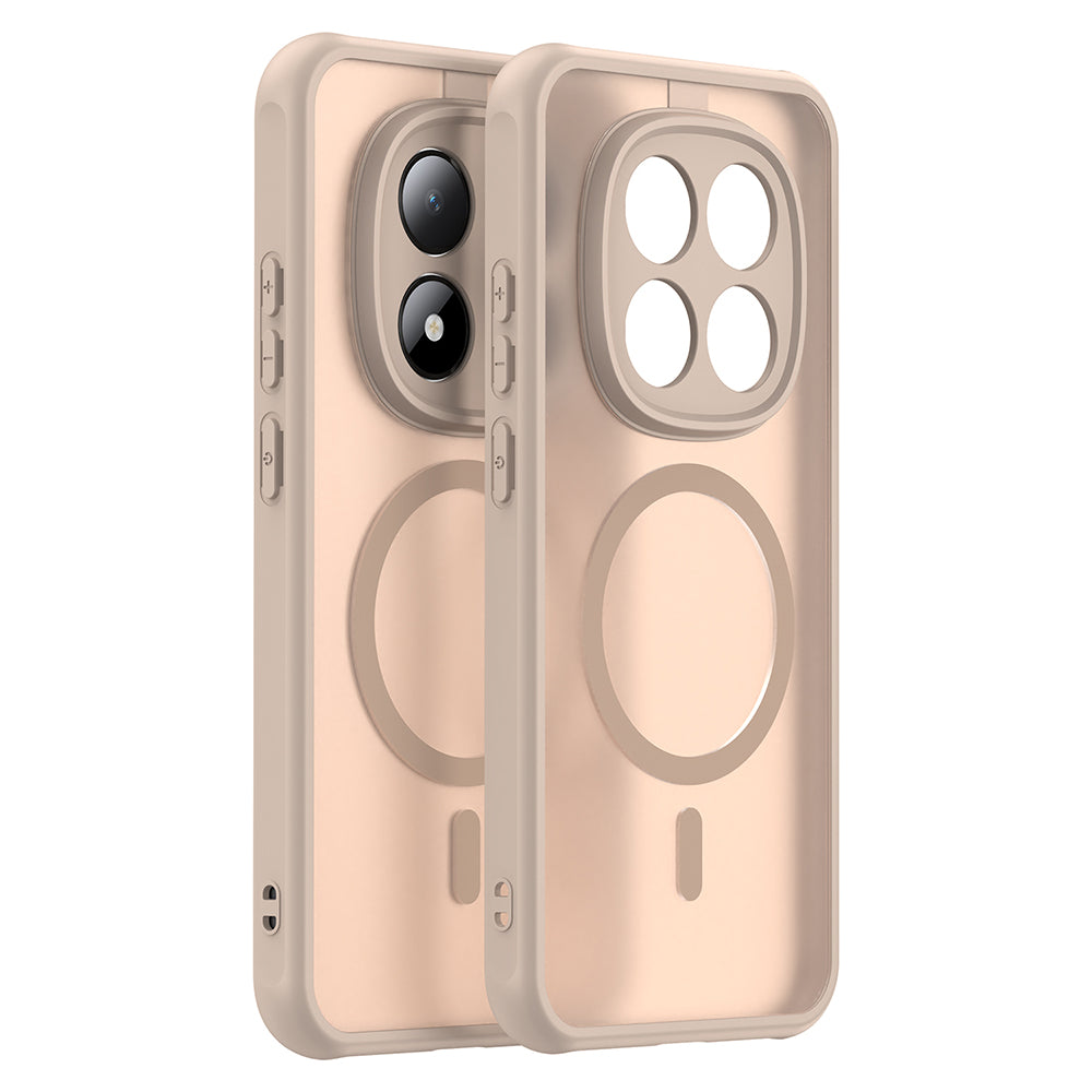 Husă Techsuit HaloFrost II MagSafe pentru Xiaomi Redmi Note 15 Pro 5G, aurie