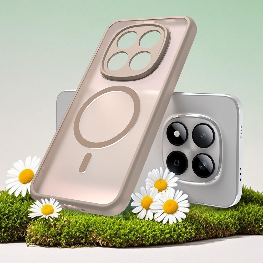 Husă Techsuit HaloFrost II MagSafe pentru Xiaomi Redmi Note 15 Pro 5G, aurie