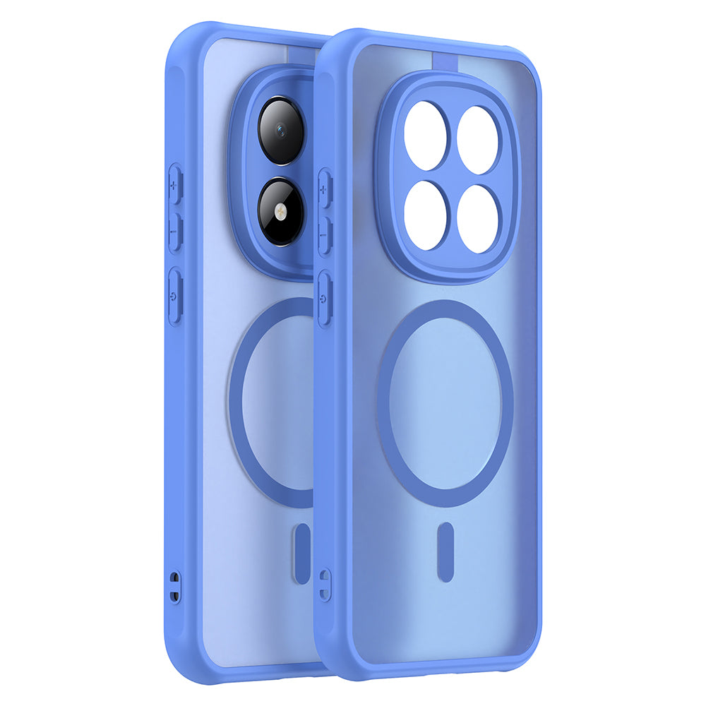 Husa de protectie Techsuit HaloFrost II MagSafe compatibil cu Xiaomi Redmi Note 15 Pro 5G, Albastru Cer