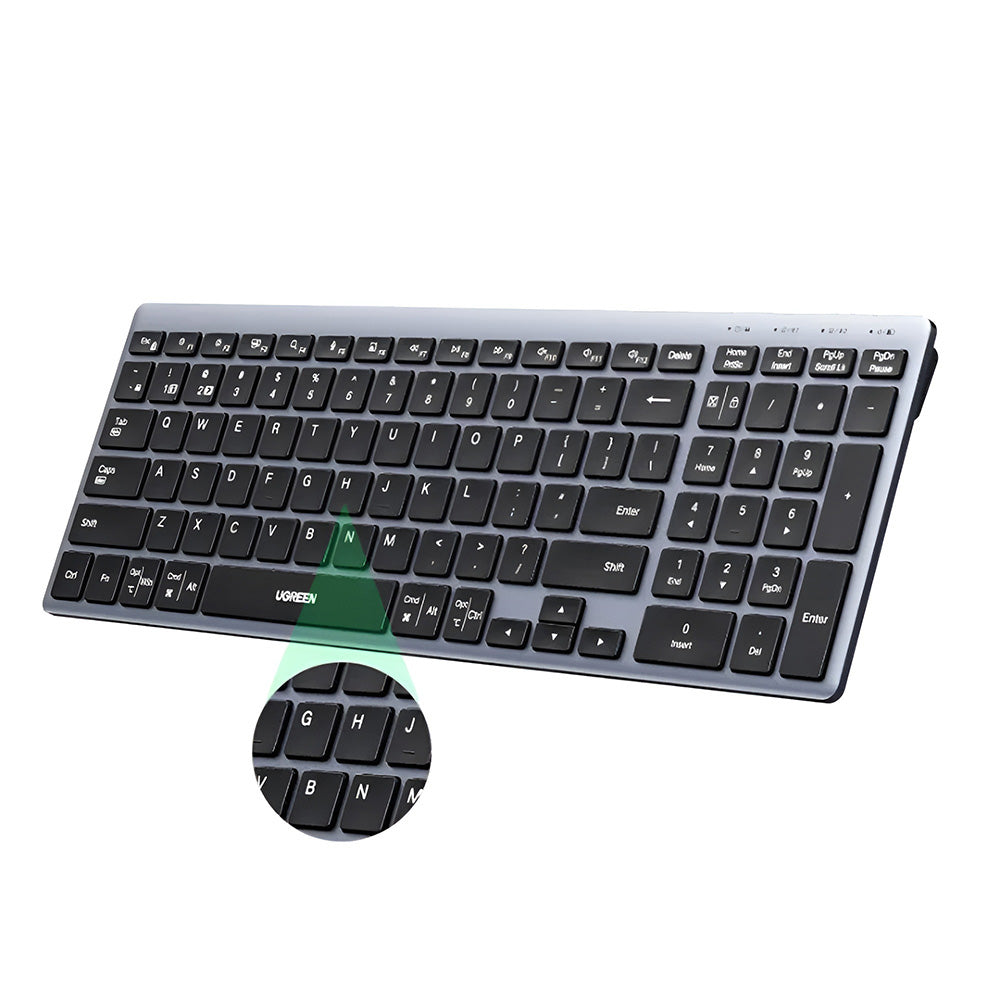 Ugreen Wireless Keyboard K552 (75163) fekete billentyűzet