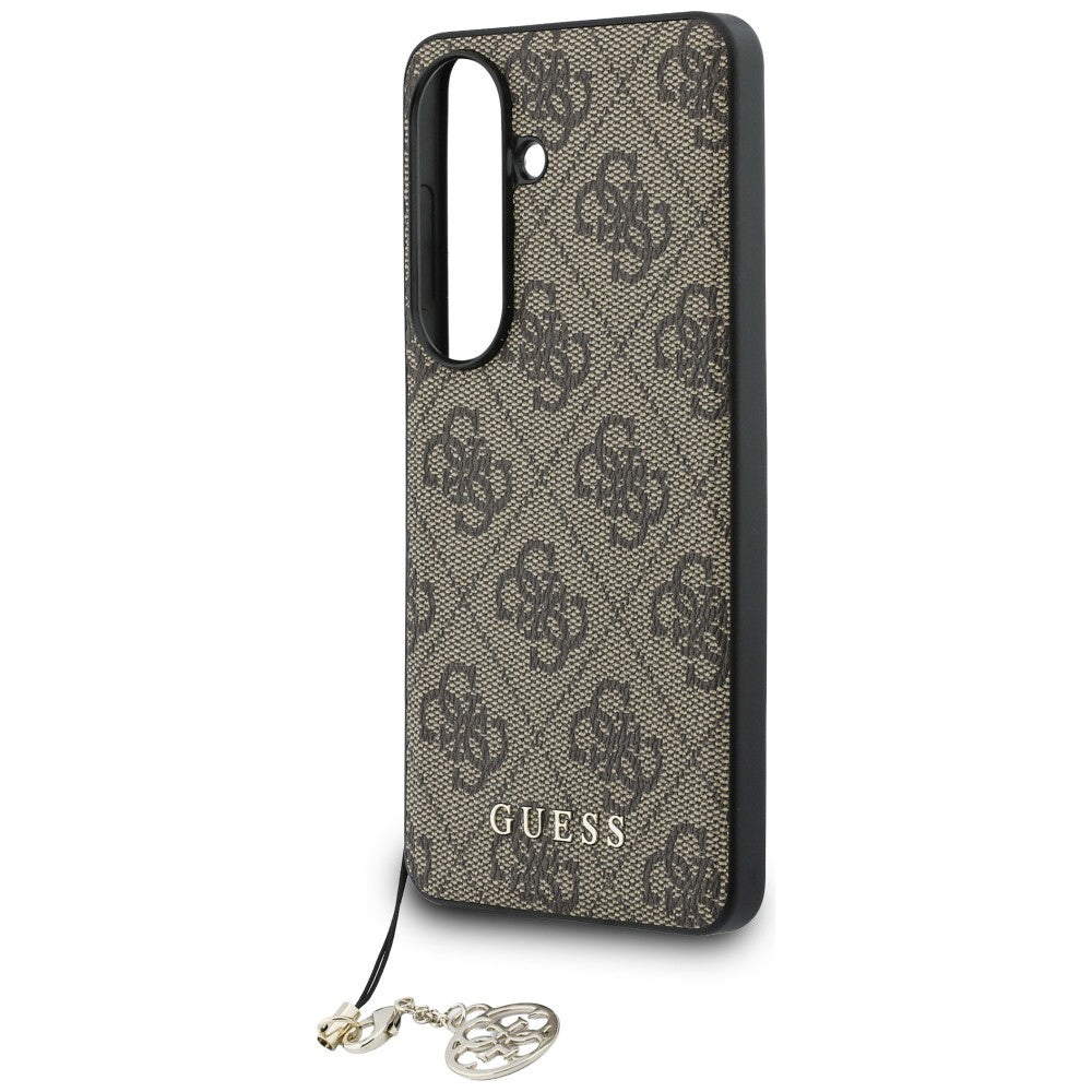 Husa de protectie Guess Hardcase 4G Classic Logo Charm (GUHMS26SGF4GBR) compatibil cu Samsung Galaxy S26, Maro