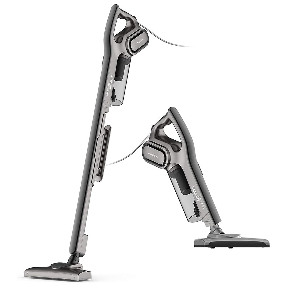 Deerma Vacuum Cleaner (DX700s), 600W, 0.6l, Dual Mode, with Round Brush, Long Crevice Nozzle, 5m Cord, Gri