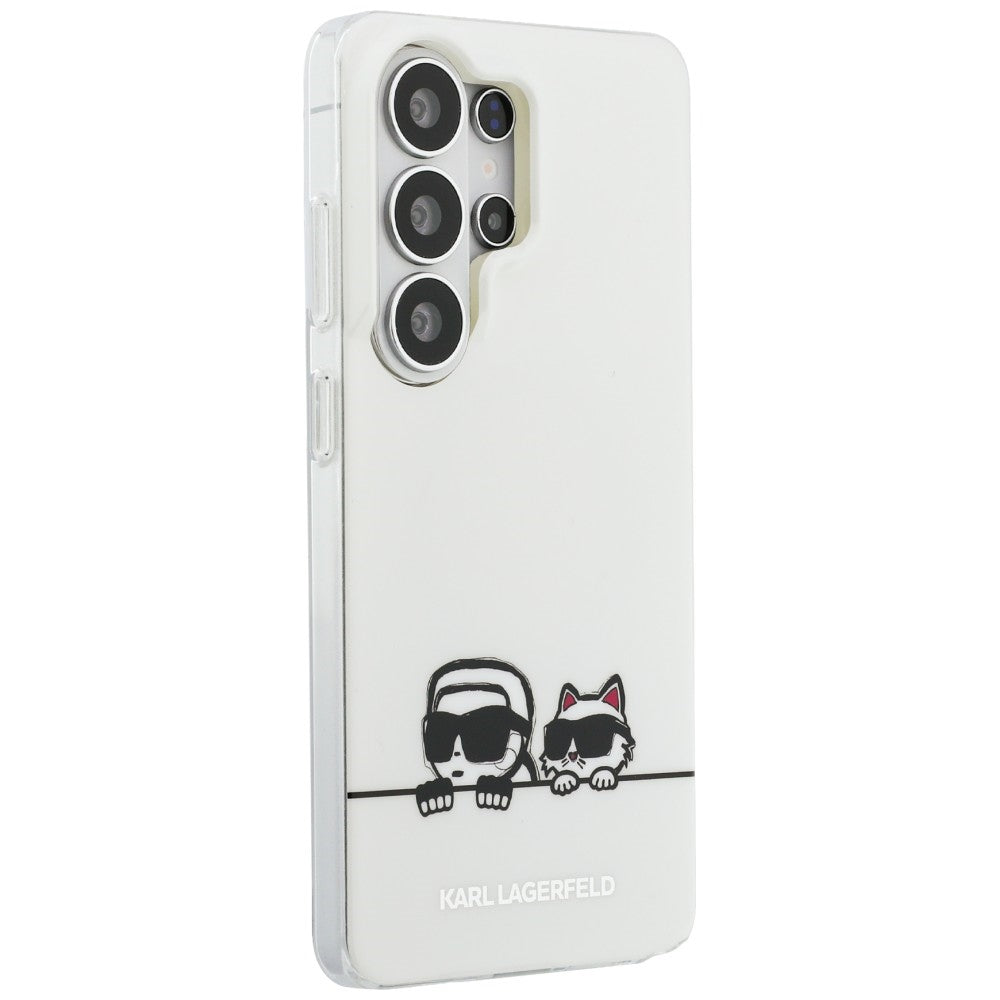 Husa de protectie Karl Lagerfeld IML K&C Peekaboo Logo MagSafe (KLHMS26L6HPKACH) compatibil cu Samsung Galaxy S26 Ultra, Alb