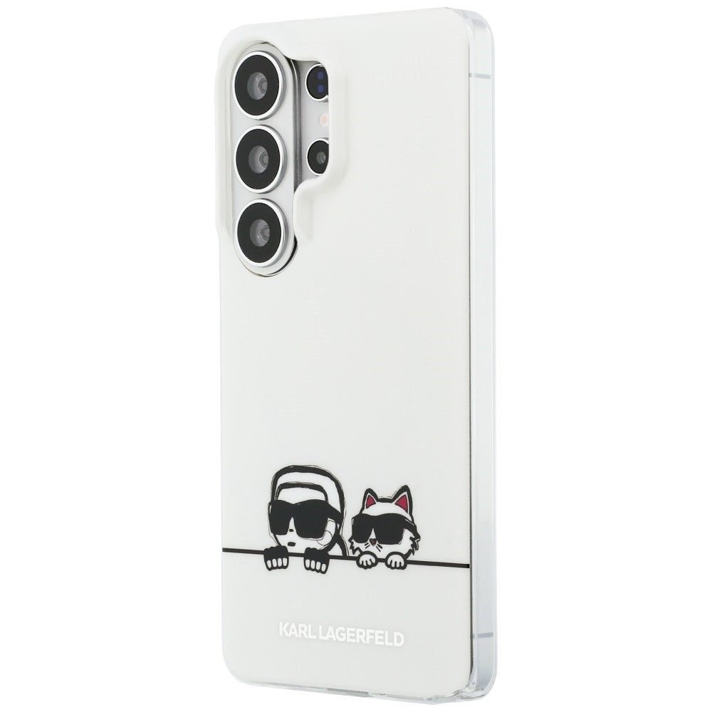 Husa de protectie Karl Lagerfeld IML K&C Peekaboo Logo MagSafe (KLHMS26L6HPKACH) compatibil cu Samsung Galaxy S26 Ultra, Alb