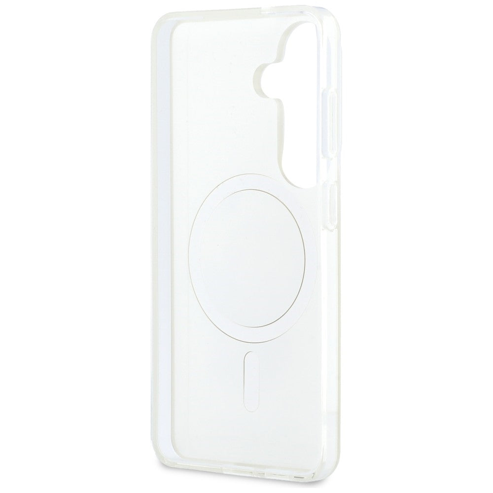 Husa de protectie Karl Lagerfeld IML K&C Peekaboo Logo MagSafe (KLHMS26S6HPKACH) compatibil cu Samsung Galaxy S26, Alb