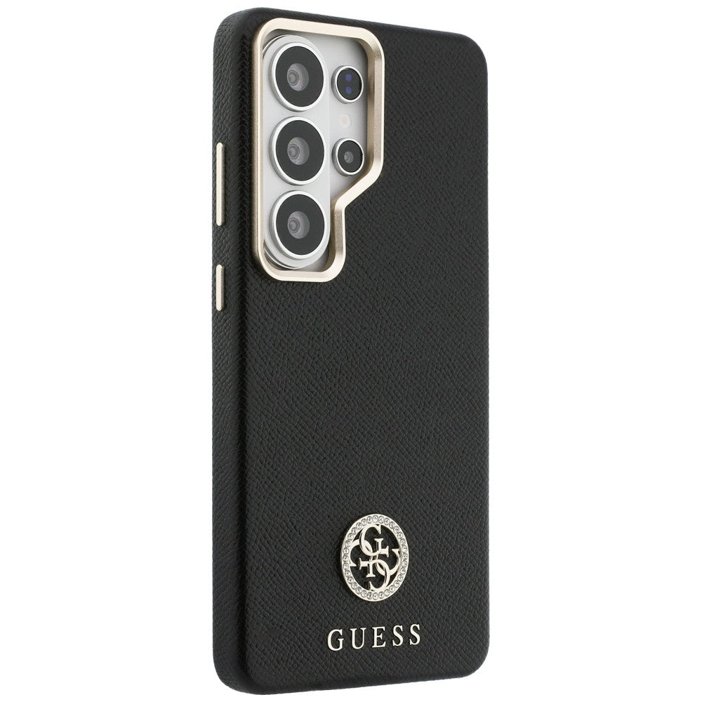 Husa de protectie Guess Rhinestone Round Logo MagSafe (GUHMS26LPGCRMDEK) compatibil cu Samsung Galaxy S26 Ultra, Negru