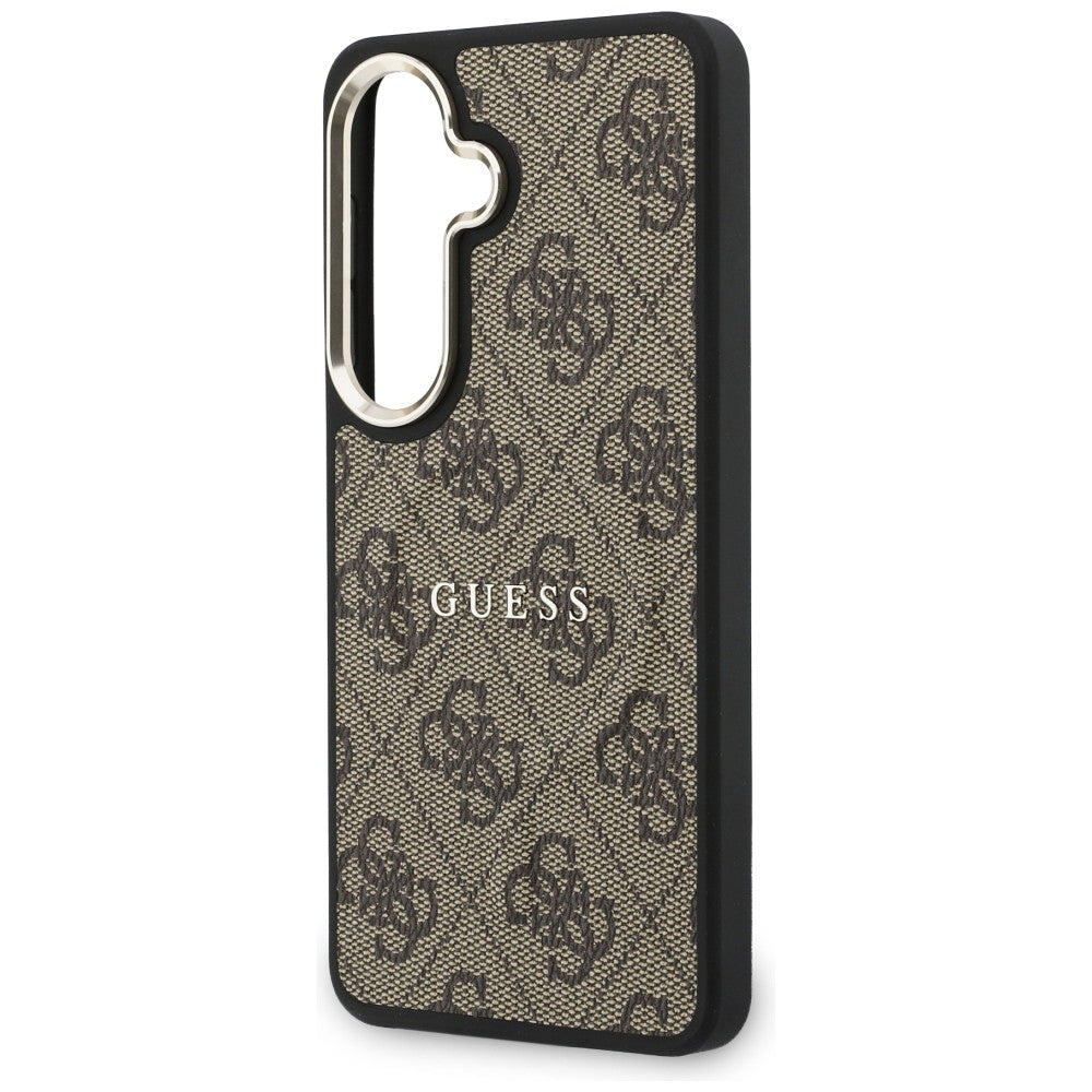 Husa de protectie Guess 4G Embossed Ring MagSafe (GUHMS26MP4MSEGCW) compatibil cu Samsung Galaxy S26 Plus, Maro