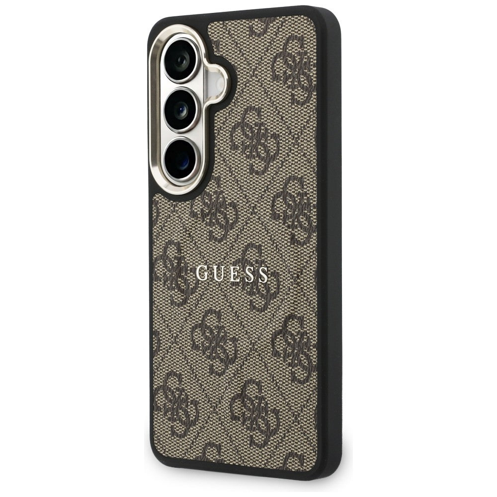 Husa de protectie Guess 4G Embossed Ring MagSafe (GUHMS26MP4MSEGCW) compatibil cu Samsung Galaxy S26 Plus, Maro