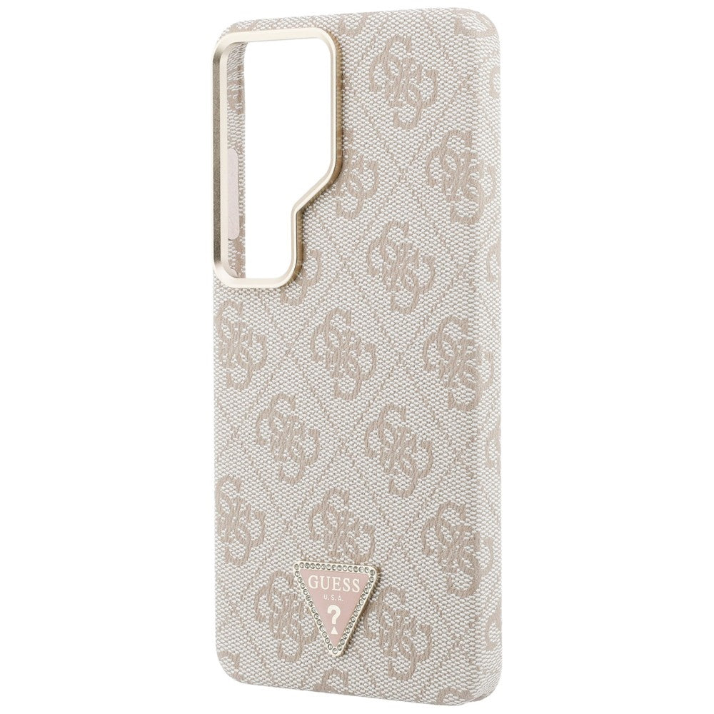 Husa de protectie Guess 4G Triangle Logo MagSafe (GUHMS26LP4GTDGMP) compatibil cu Samsung Galaxy S26 Ultra, Roz