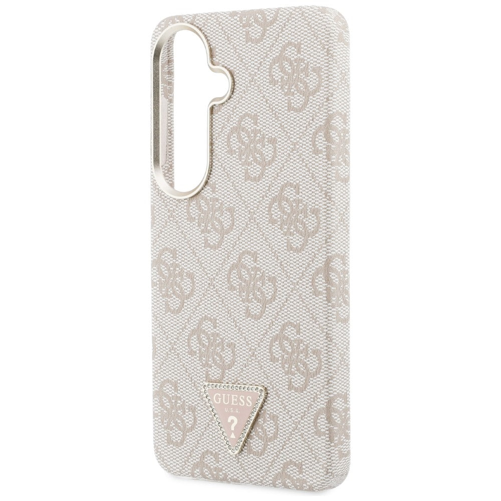 Husa de protectie Guess 4G Triangle Logo MagSafe (GUHMS26SP4GTDGMP) compatibil cu Samsung Galaxy S26, Roz