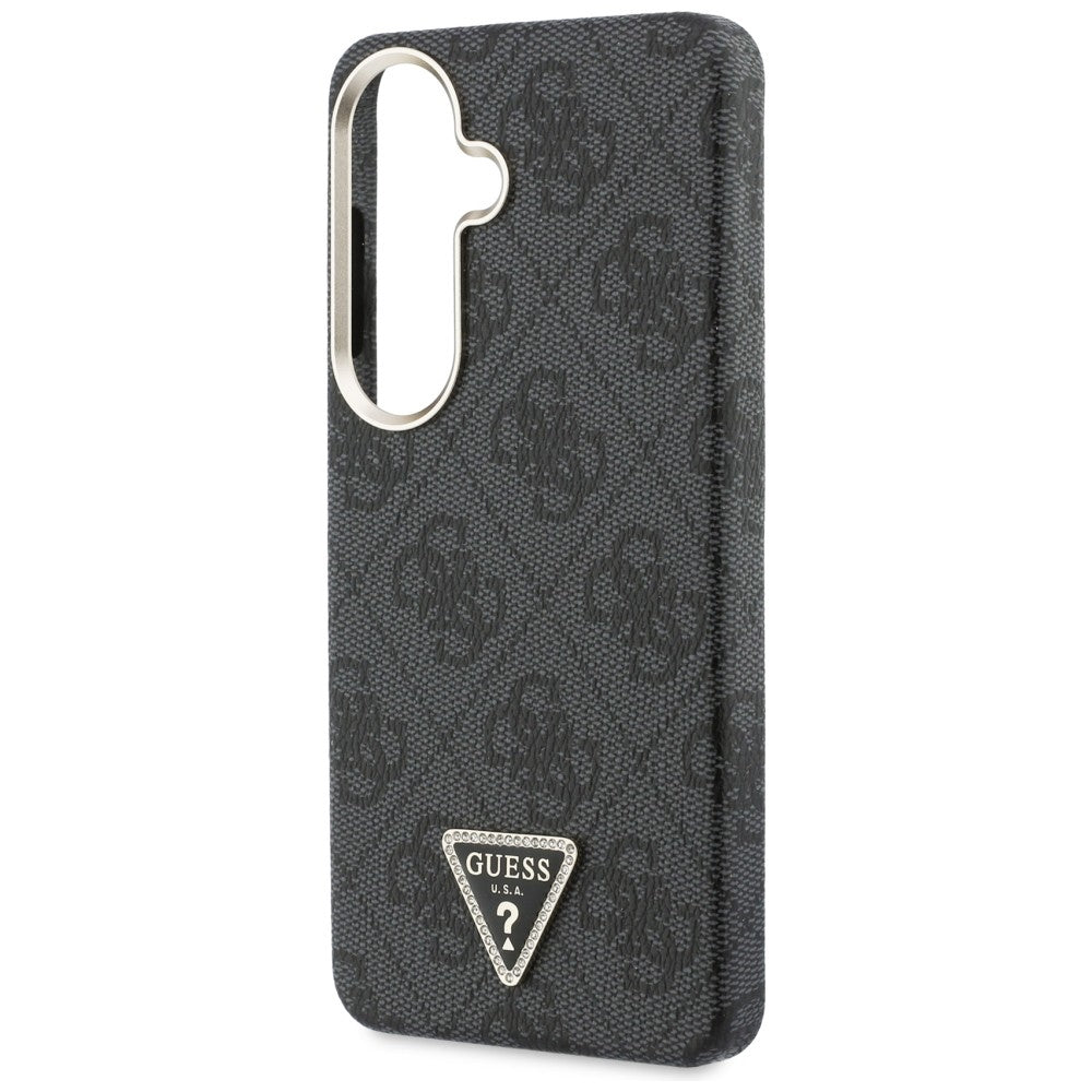 Husa de protectie Guess 4G Triangle Logo MagSafe (GUHMS26SP4GTDGMK) compatibil cu Samsung Galaxy S26, Negru