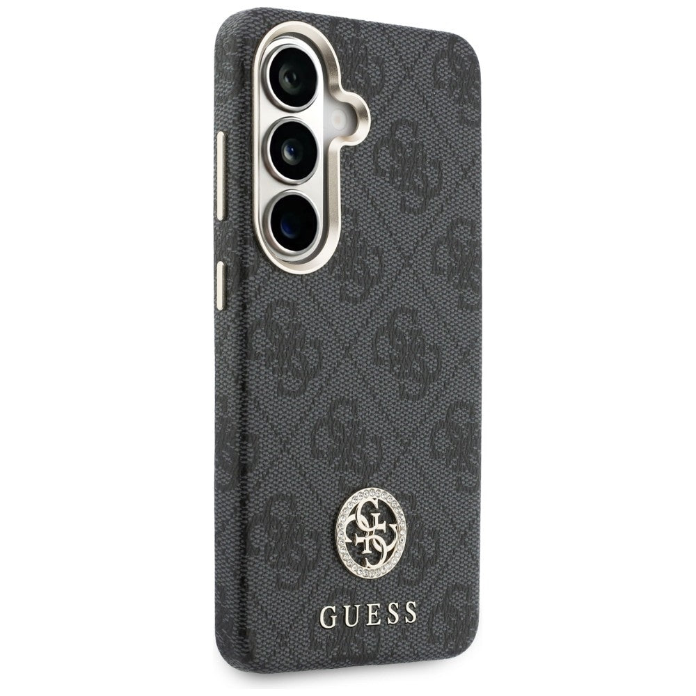 Husa de protectie Guess Rhinestone Round Logo MagSafe (GUHMS26SP4GRMDEK) compatibil cu Samsung Galaxy S26, Negru