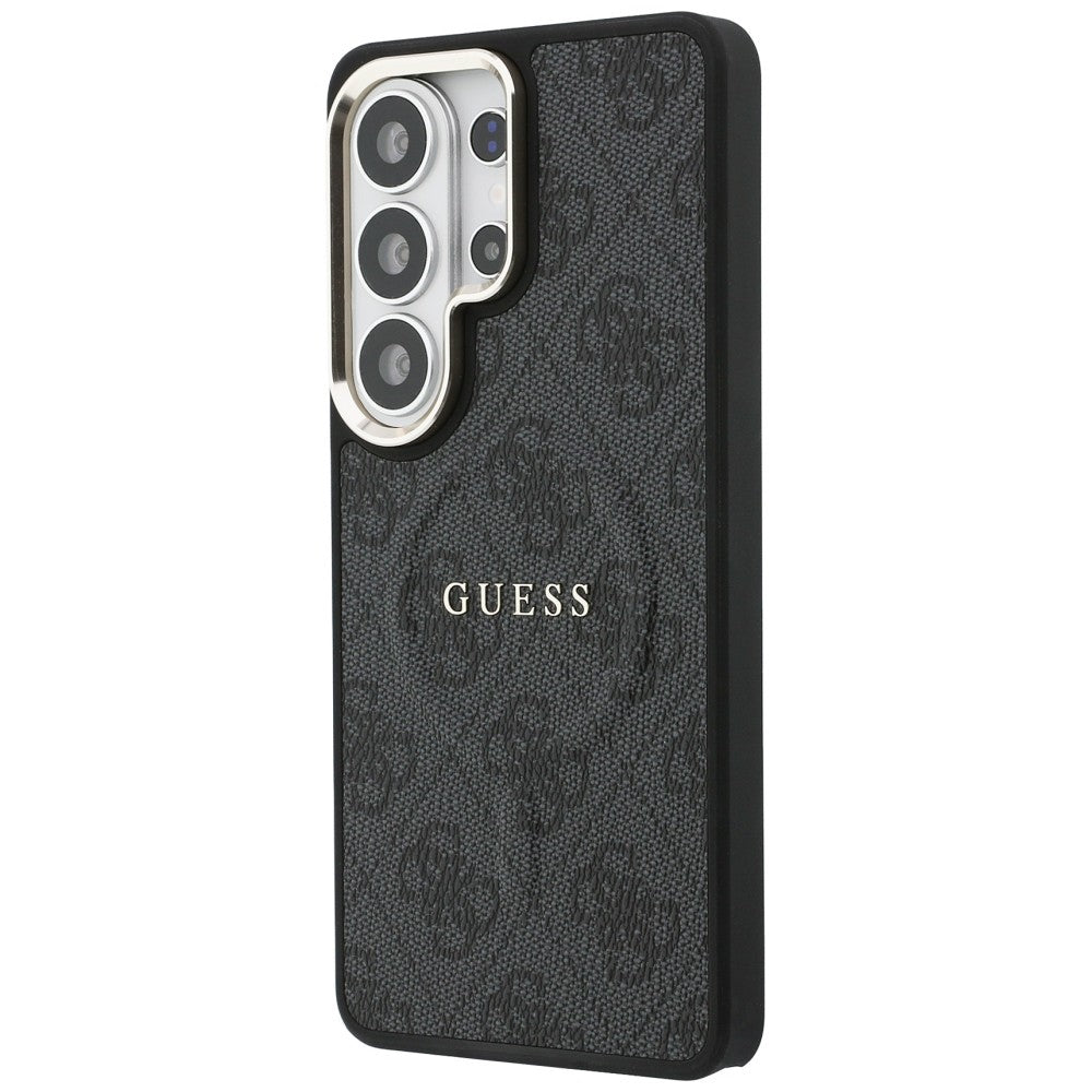 Husa de protectie Guess 4G Embossed Ring MagSafe (GUHMS26LP4MSEGCK) compatibil cu Samsung Galaxy S26 Ultra, Negru