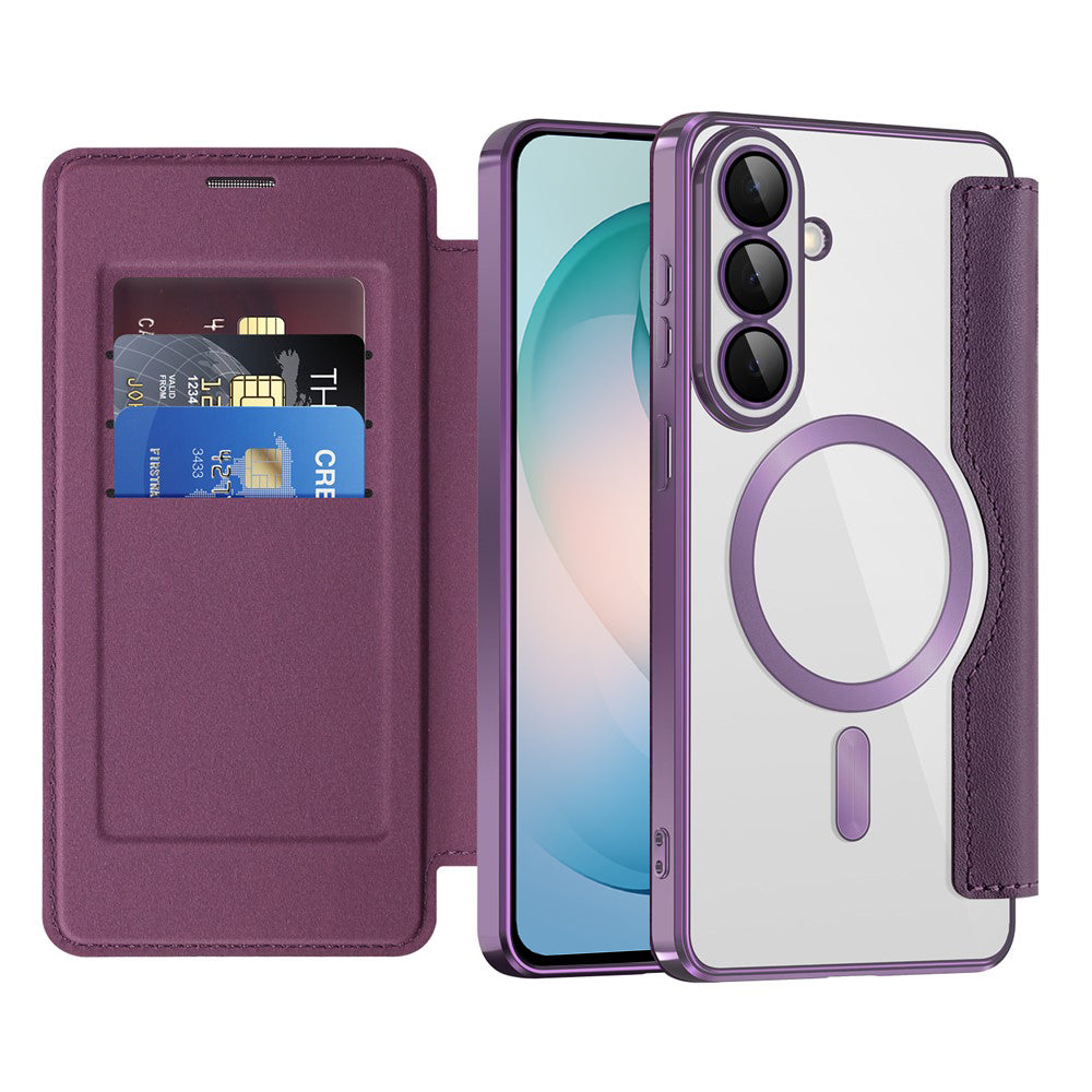 Husa de protectie Techsuit SmartMag Book compatibil cu Samsung Galaxy S26 Plus, Mov