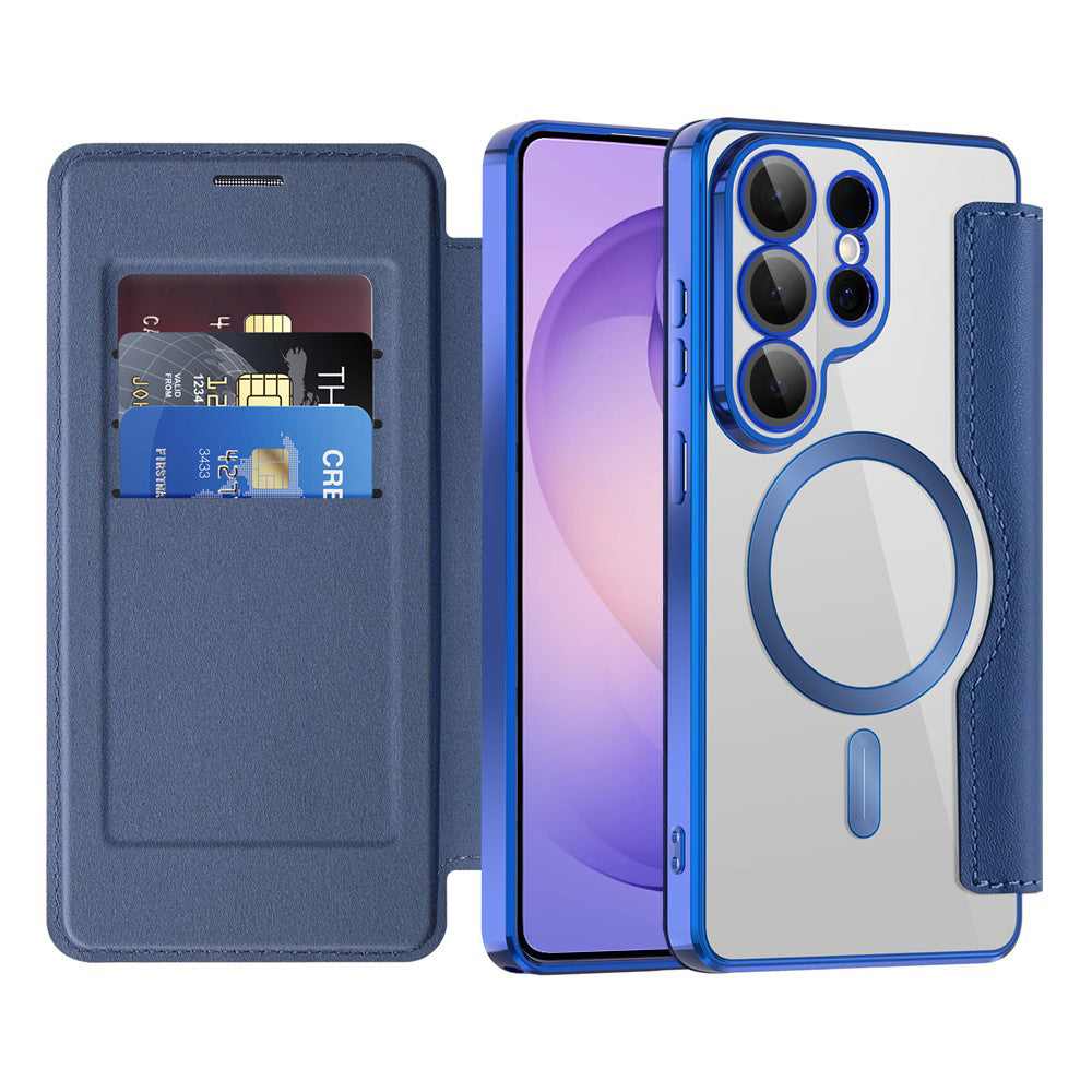 Husa de protectie Techsuit SmartMag Book compatibil cu Samsung Galaxy S26 Ultra, Albastru