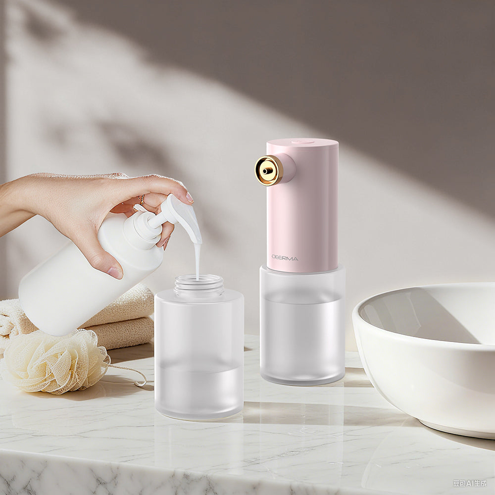 Gadget Deerma Electric Dispenser (CP01), Foam Machine, for Skincare, 1200mAh, 5W, 300ml, IPX6, USB Type-C, Roz