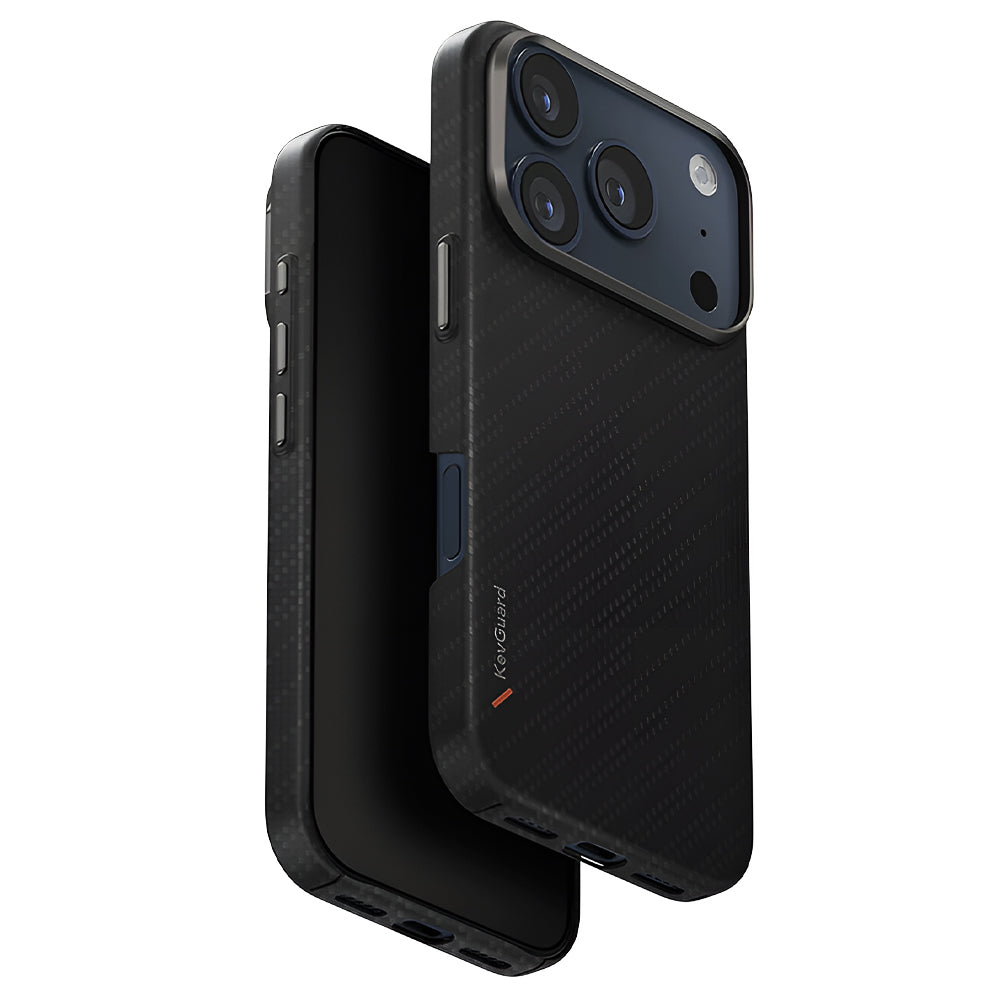 Husa de protectie UNIQ Keva Aramid compatibil cu iPhone 17 Pro Max, Grafit Trace
