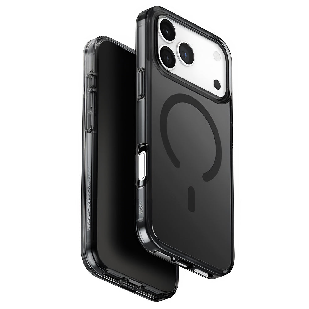 Husa de protectie UNIQ Clario MagClick™ Eco-Friendly compatibil cu iPhone 17 Pro Max, Negru
