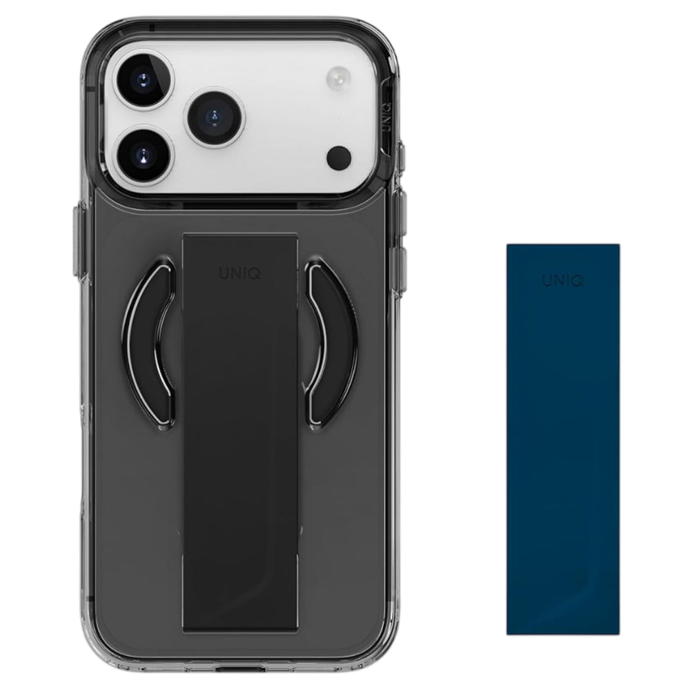 Husa de protectie UNIQ Heldro Air MagClick compatibil cu iPhone 17 Pro Max, Negru / Gray
