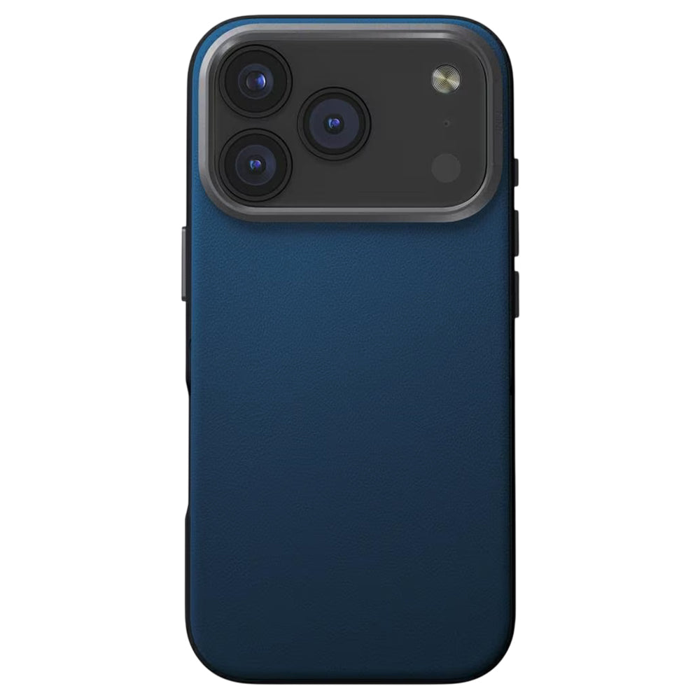 Husa de protectie UNIQ Lyden Leatherette compatibil cu iPhone 17 Pro, Albastru / Black