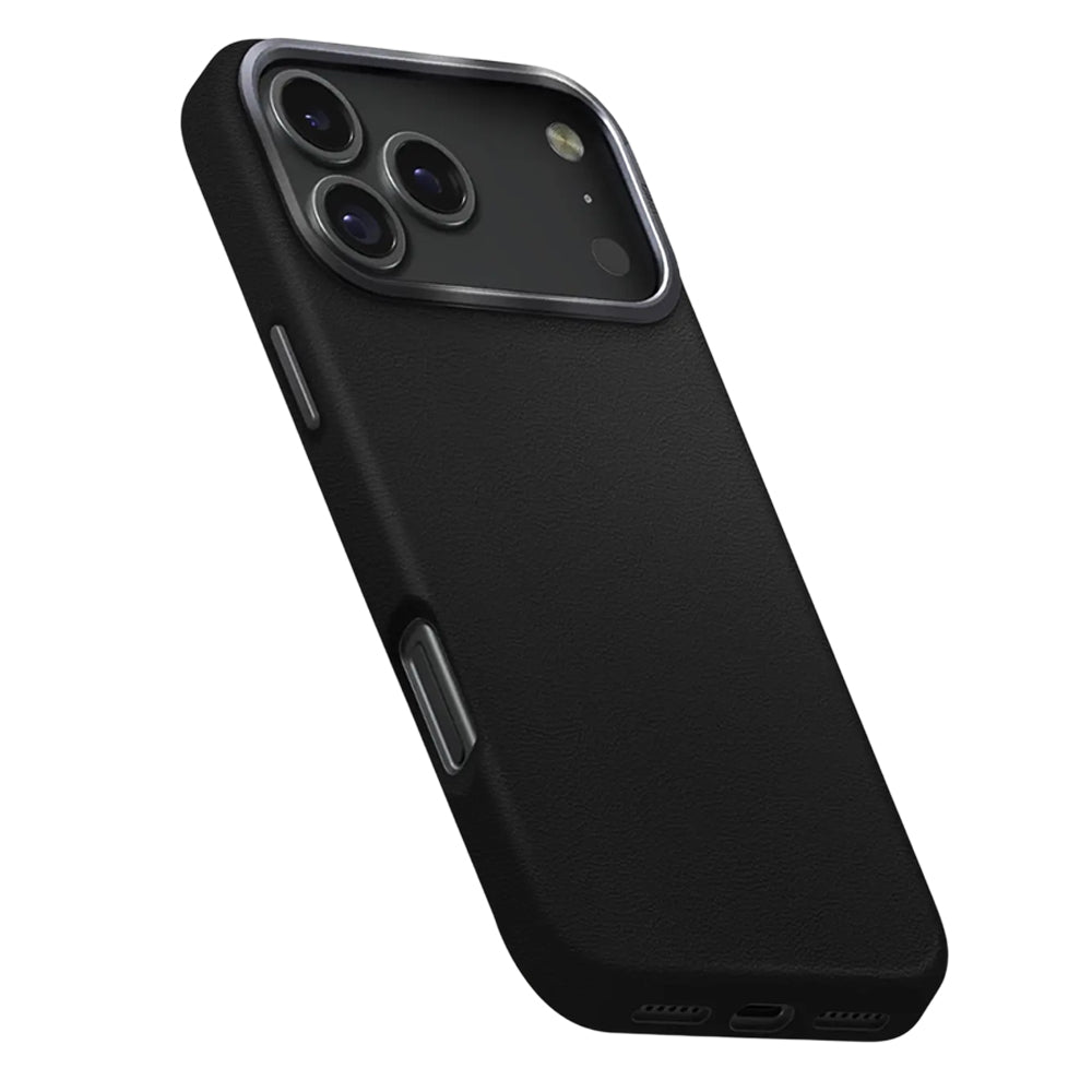 Husa de protectie UNIQ Lyden Leatherette compatibil cu iPhone 17 Air, Negru
