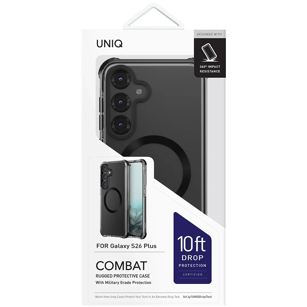 Husa de protectie UNIQ Combat MagClick compatibil cu Samsung Galaxy S26 Plus, Negru