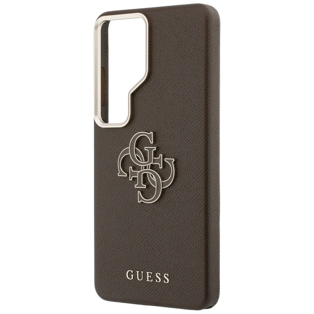 Husa de protectie Guess Grained Big 4G Metal Logo (GUHCS26L5PS4RGGW) compatibil cu Samsung Galaxy S26 Ultra, Maro