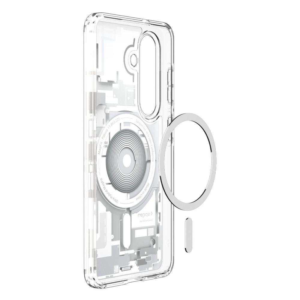 Husa de protectie Spigen Ultra Hybrid MagSafe (ACS10737) compatibil cu Samsung Galaxy S26, Zero One White